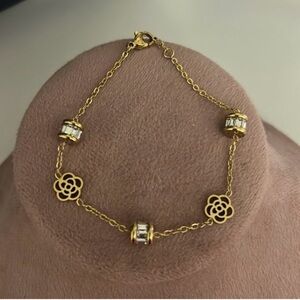 Camila Rose Stainless Steel Bracelet gold tone new in bag